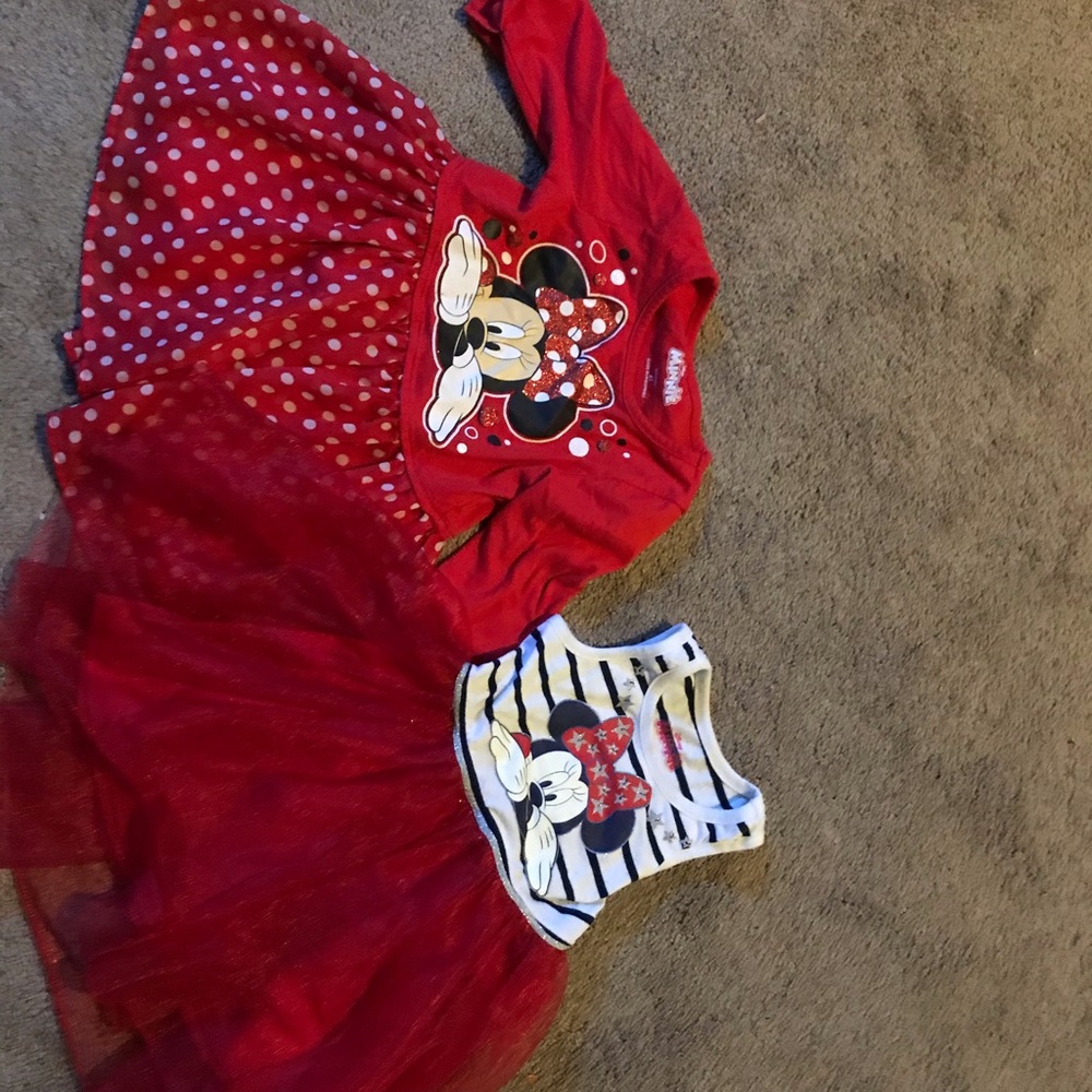 Bundle of two Toddler size Minnie Mouse dresses